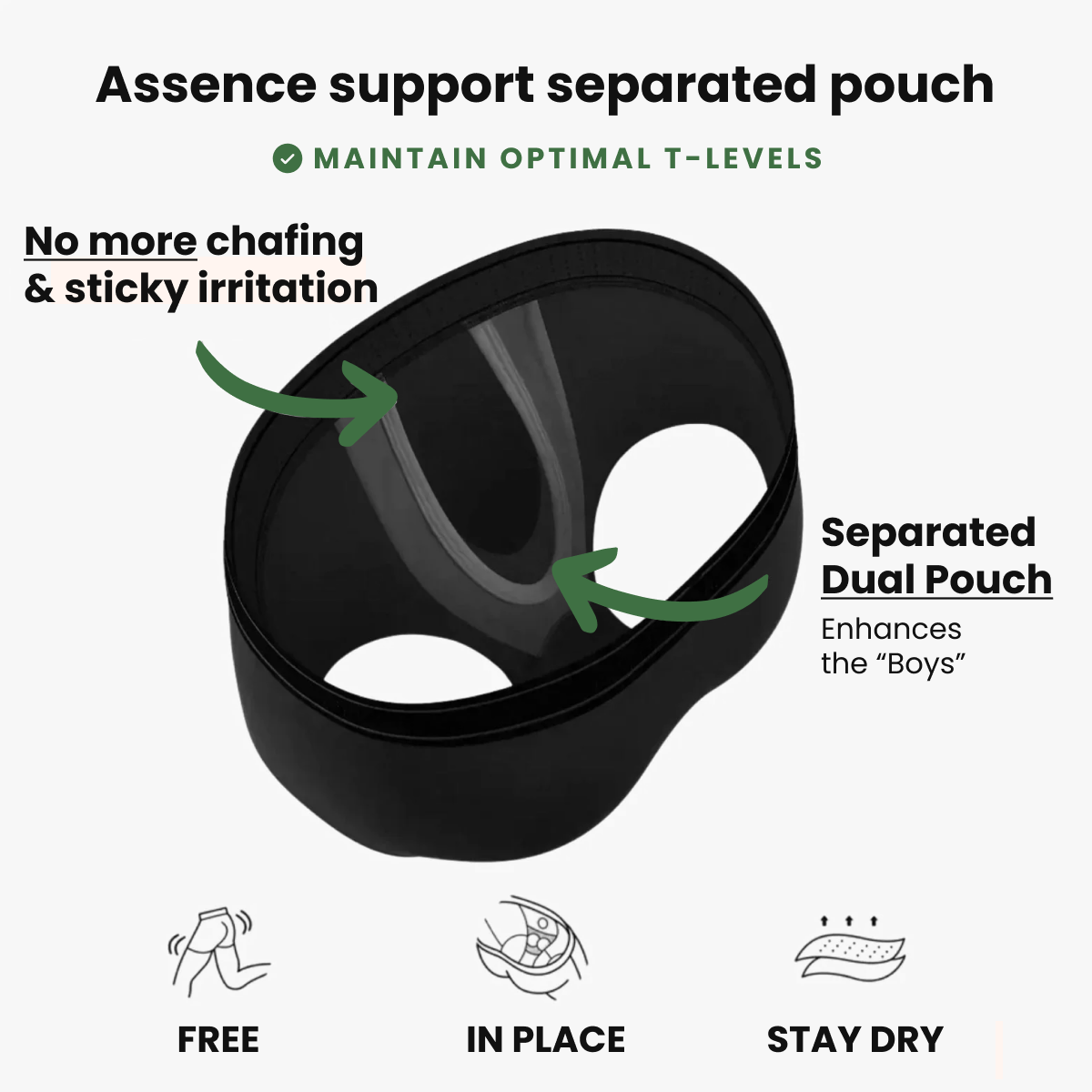 ASSENCE® DUAL POUCH BAMBOO BOXERS